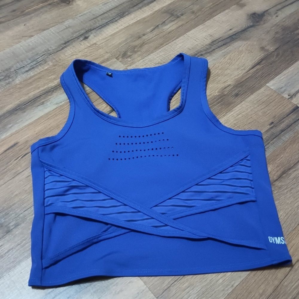 Gymshark Indigo Pro Perform Crop Top - Picture 5 of 7
